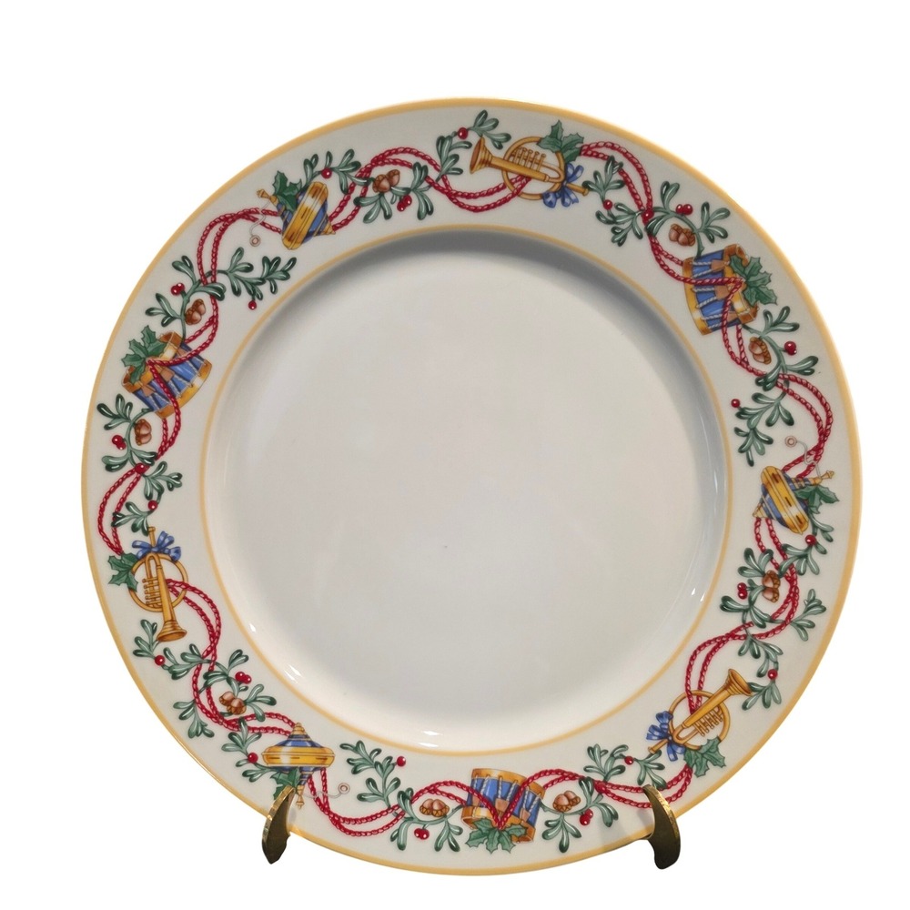 Vintage Block Spal Christmas Dinner Plate, Portugal, Holiday Decor, 1992 10.75"